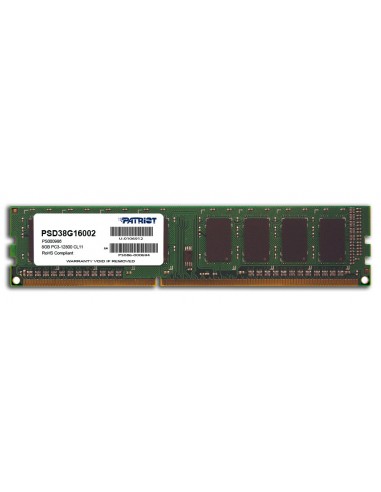 Patriot PSD38G16002 Memoria RAM 8 GB DDR3 1600 MHz