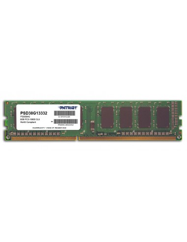 Patriot PSD38G13332 Memoria RAM 8 GB DDR3 1333 MHz