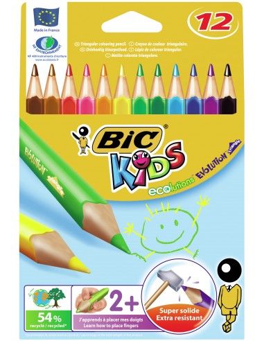 Matite colorate BIC Kids Evolution con fusto triangolare