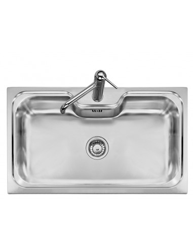 Plados Telma VI08600 Lavello 86 cm X 51 cm 1 Vasca Rettangolare Acciaio inossidabile