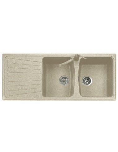 Plados Telma SP1162UG94 Lavello 116 X 50 cm 2 vasche Grigio