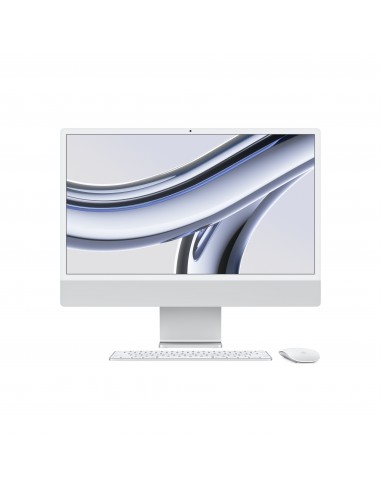 APPLE 24INCH IMAC WITH RETINA 4.5K DISPLAY M3 CHIP WITH 8CORE CPU + 8CORE GPU 8GB 256GB SSD SILVER