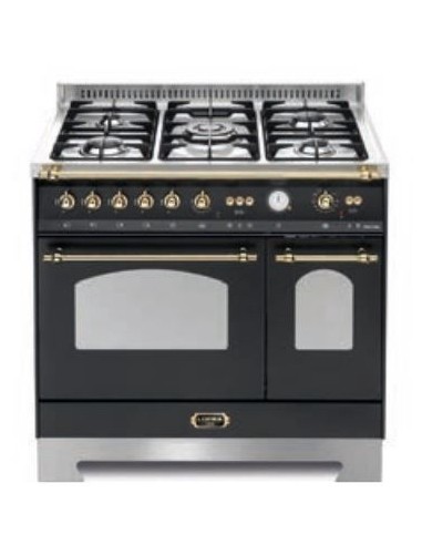 Lofra RNMD96GVGTE/Ci Cucina Gas 5 Fornelli con Forno a Gas da 90 cm Nero