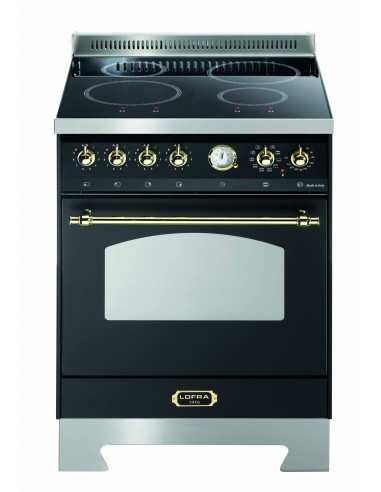 Lofra RNM66MFT/4I Cucina Piano cottura a induzione 4 Fornelli con Forno Elettrico da 60 cm Nero