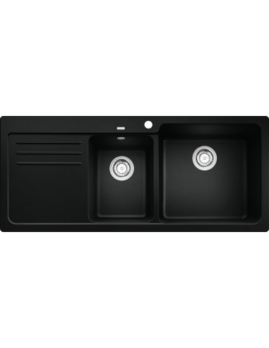 Blanco NAYA 8 S Lavello con Gocciolatoio Silgranit Nero