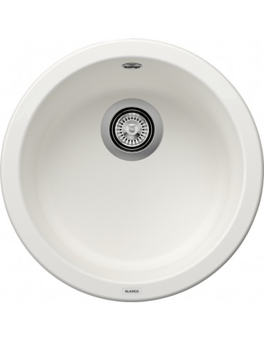 Blanco RONDO Lavello 45 cm X 45 cm 1 Vasca Cerchio Acciaio Bianco