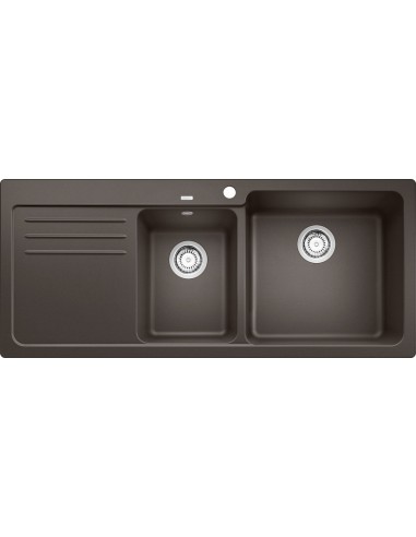Blanco NAYA 8 S Lavello con Gocciolatoio Silgranit Marrone