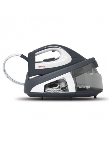 Polti PLEU0239 Ferro da Stiro 2200 W Piastra in Ceramica Nero, Grigio, Bianco