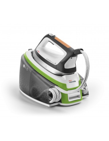 Polti VI50.20 Ferro da Stiro 2400 W Piastra in Alluminio Verde, Bianco