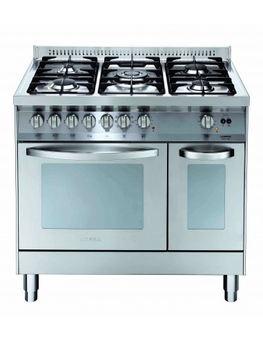 Lofra PD96MFTE/C Cucina Gas 5 Fornelli con forni 2 Elettrico da 90 cm Acciaio inox