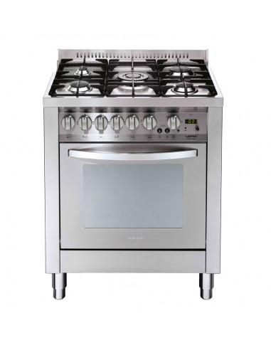 Lofra P76MFT/C Cucina Gas 5 Fornelli con forno Elettrico/Gas da 70 cm Acciaio inox
