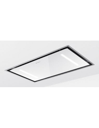 Faber HEAVEN DUAL LIGHT A90 G/WH FLAT Cappa Integrato a soffitto 90 cm Classe A+ Acciaio inox, Bianco