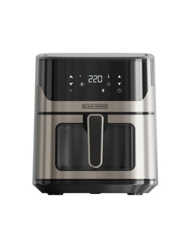 Friggitrice ad Aria Black & Decker con 8 Programmi e Cestello da 6,5L