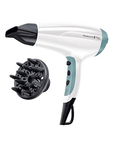 Remington D5216 Shine Therapy Asciugacapelli 2300W Ionico Ceramica 2 Velocita' 3 Temperature Concentratore e Diffusore colore Bianco