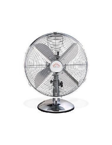 DCG VENTIL.VE1612 SS INOX 30cm TAVOLO inox,3 velocita',oscillante,da tavolo,30cm,linea retro inox