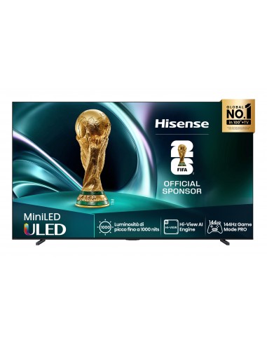 Hisense TV Smart 85'' Ultra HD Wi-Fi Nero