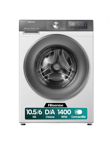 Hisense WD3S1043BW7 Lavasciuga Frontale Bianco Libera Installazione
