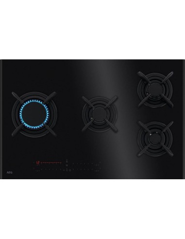 Aeg HVB8453IB Piano Cottura Gas 4 Fornelli 80 cm Nero