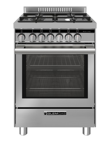 Glem Gas ST664MI Cucina Gas 4 Fornelli con forno elettrico 60 cm