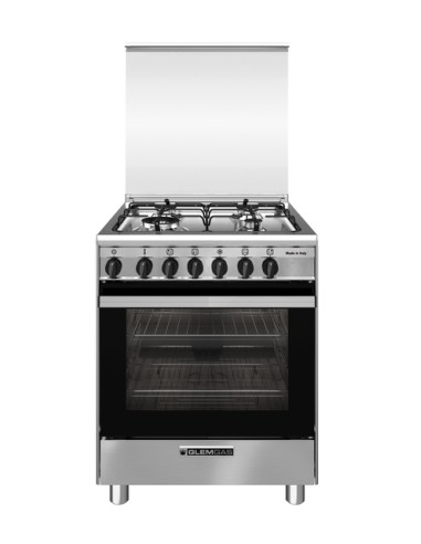 Glem Gas SA66TMI Cucina Gas 4 Fornelli con forno elettrico 60 cm