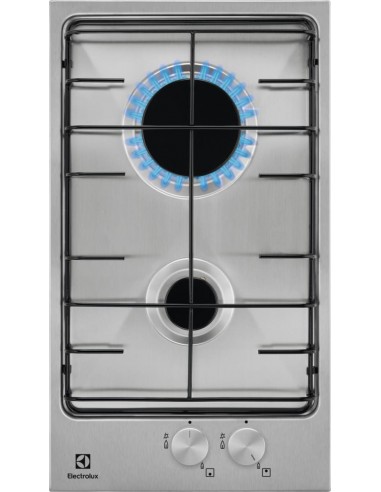 Electrolux EGG3222N Piano Cottura Gas 2 Fornelli 30 cm Acciaio inossidabile