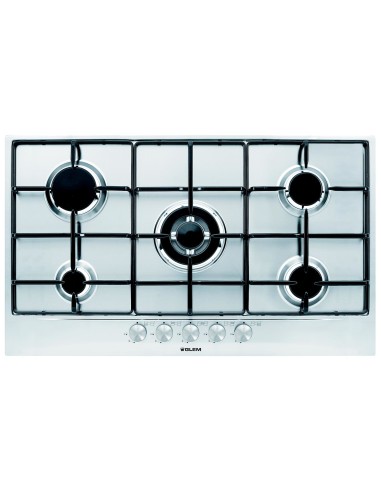 Glem Gas GT955 IX Piano cottura 4 fornelli 90 cm inox