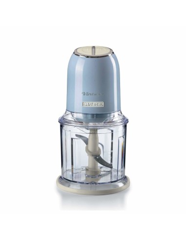 Ariete 438 Vintage Tritatutto Elettrico 4 Lame Acciaio Inox 2 Velocita' 0.6 L 400W colore Celeste