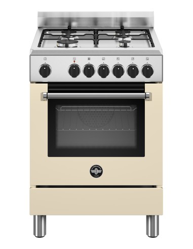 La Germania AMN664ECRV/24 Cucina Gas 4 Fornelli con Forno elettrico 60 cm