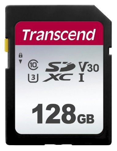 Transcend TS128GSDC300S Memory Card SD 128 GB Classe 10 45 MB/s