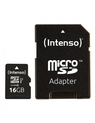 Intenso 3423470 Memory Card MicroSDHC 16 GB Classe 10 con adattatore