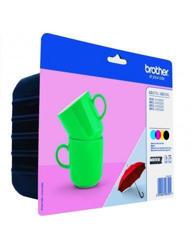 Brother LC227XLVALBP Cartuccia Nero, Ciano, Magenta, Giallo Originale